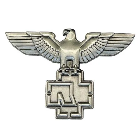 Antique silver plated metal badge