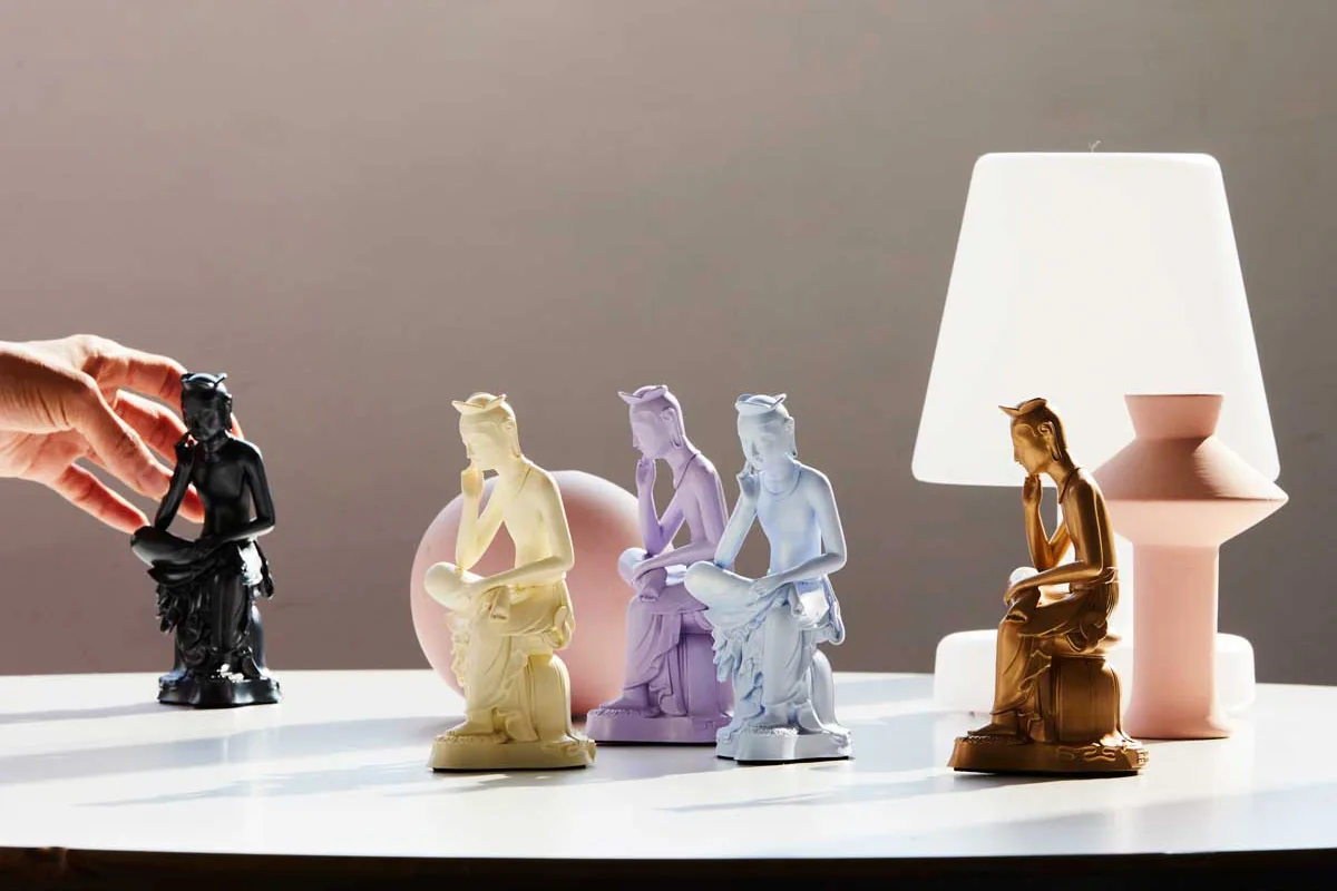 National Museum of Korea MU:DS miniature figures inspired by a historic Pensive Bodhisattva